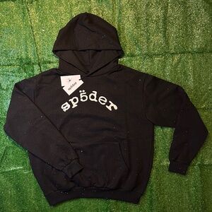 Sp5der hoodie vvs black